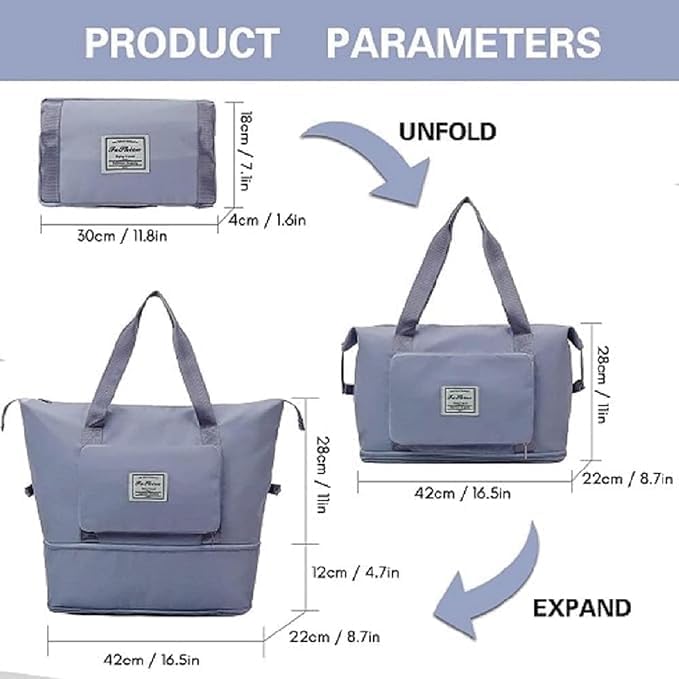 Foldable traveling bag ( Random Colors )