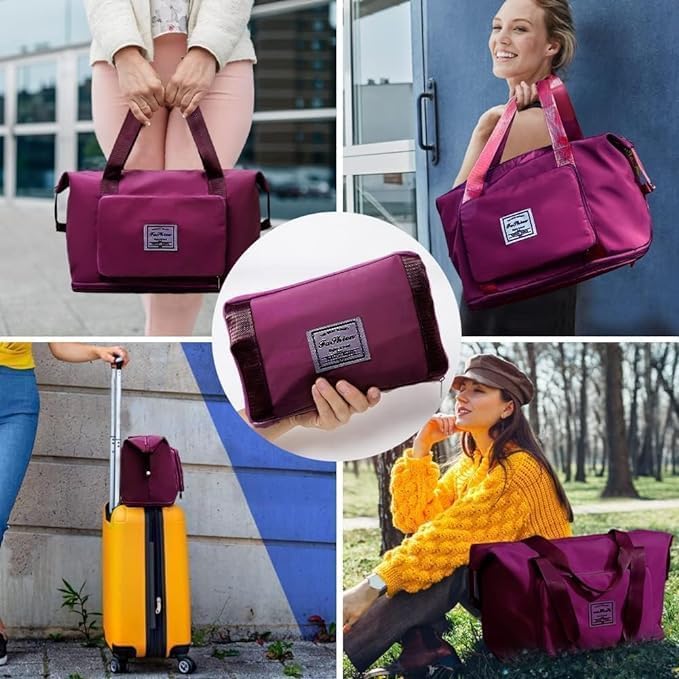 Foldable traveling bag ( Random Colors )