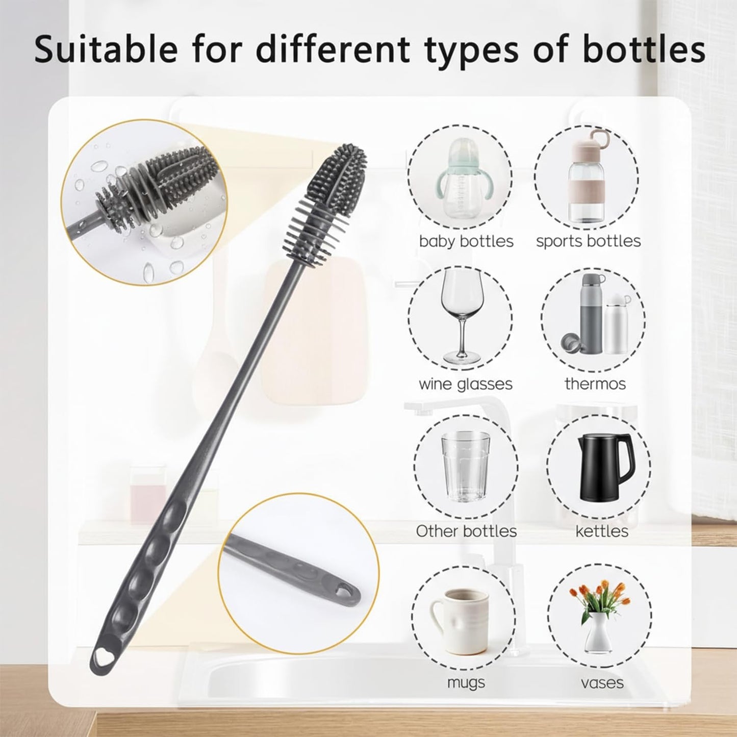 28 CM Bottle Cleaning Brush