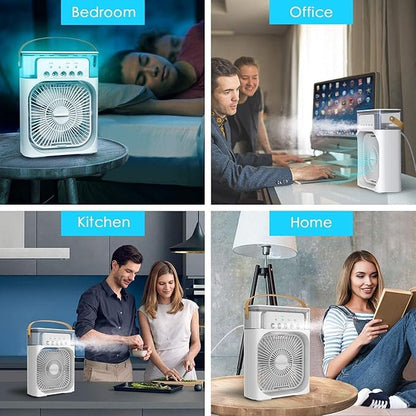 Portable Air Cooler Fan with Water Tank & USB Power - Mini Personal Evaporative Cooler