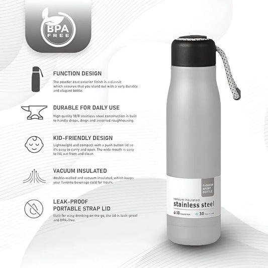 Sport Vaccum Flask Bottle ( 500ML)