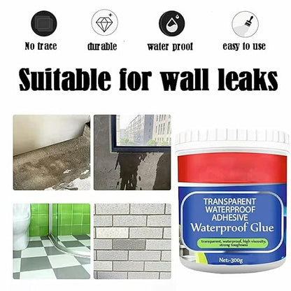 Transparent Waterproof Adhesive for Roof Leakage and Crack Sealing