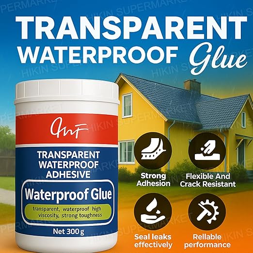 Transparent Waterproof Adhesive for Roof Leakage and Crack Sealing