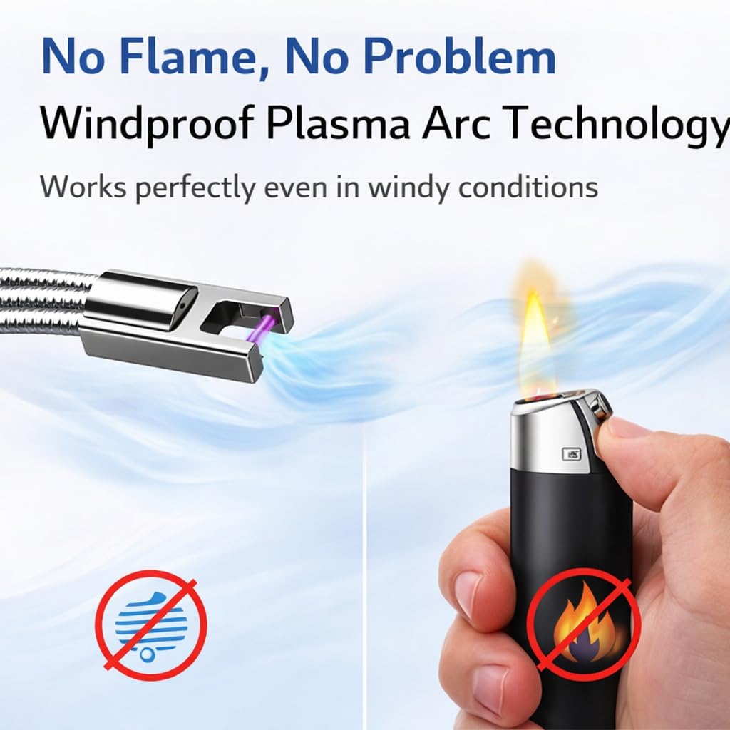 Gas Lighter for Kitchen Rechargeable USB