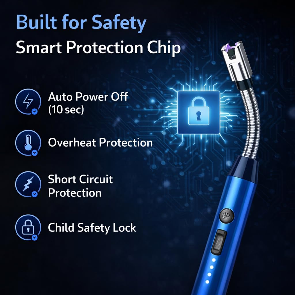 Gas Lighter for Kitchen Rechargeable USB