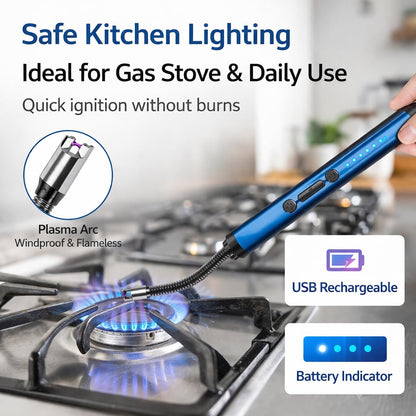 Gas Lighter for Kitchen Rechargeable USB