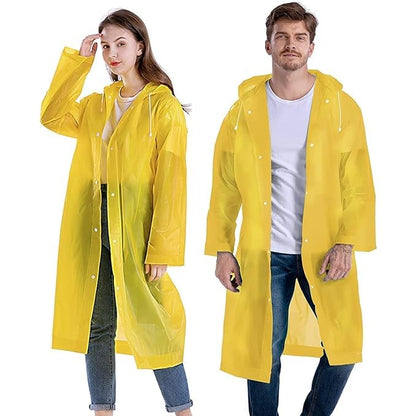 EVA Waterproof Rain Coat Hooded