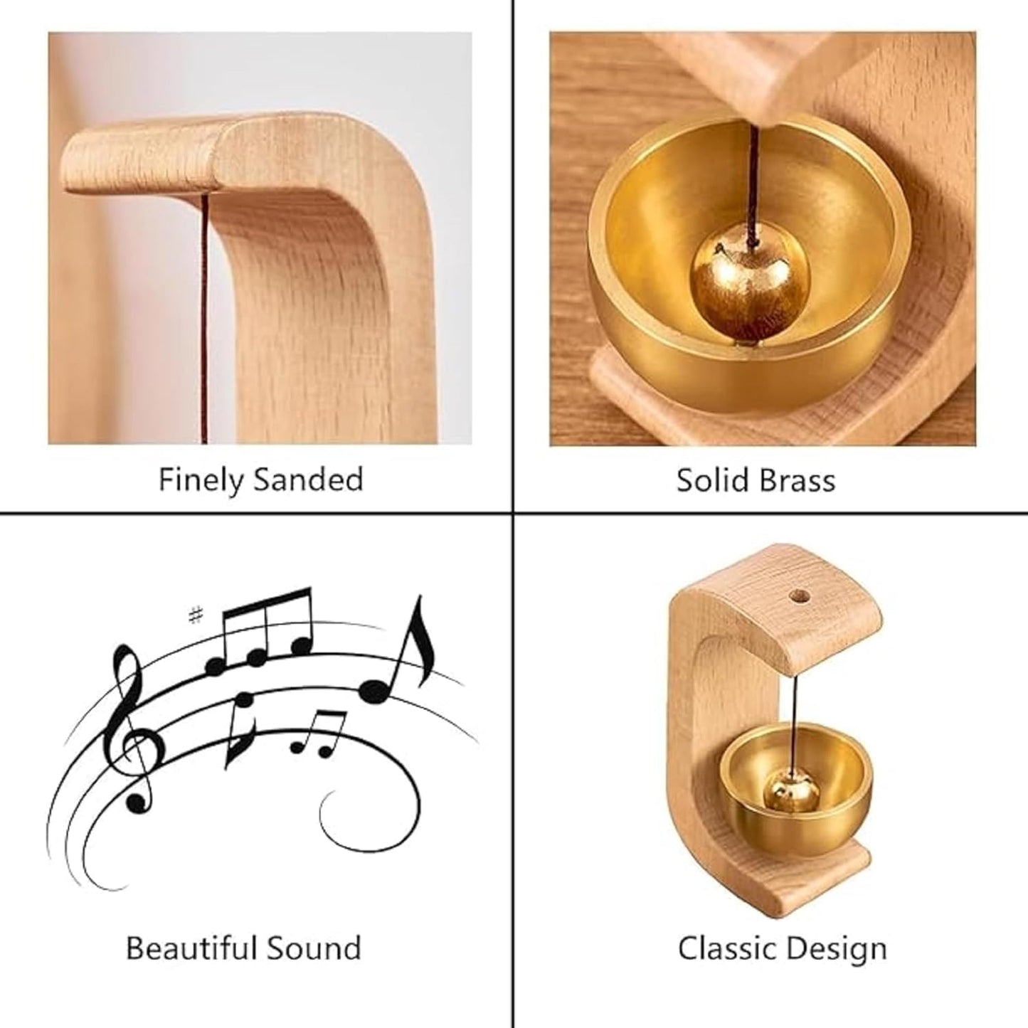 Wooden Magnetic Door Bell Chime